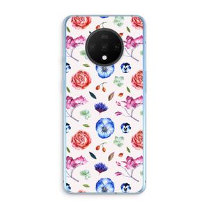Bloemetjes: OnePlus 7T Transparant Hoesje