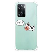 OPPO A57 | A57s | A77 4G Stevig | Bumper Hoesje | Cow