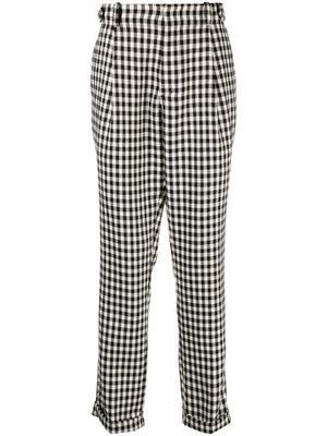 Roberto Cavalli pantalon de costume à carreaux vichy - Noir