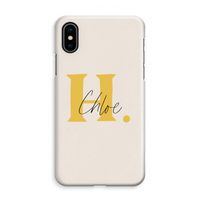 Amber Script: iPhone XS Max Volledig Geprint Hoesje