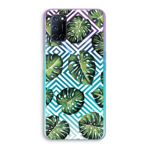 Geometrische jungle: Oppo A72 Transparant Hoesje
