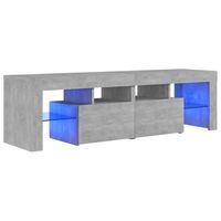 vidaXL Tv-meubel met LED-verlichting 140x36,5x40 cm betongrijs - thumbnail