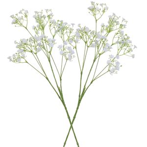 5x stuks kunstbloemen Gipskruid/Gypsophila takken wit 70 cm