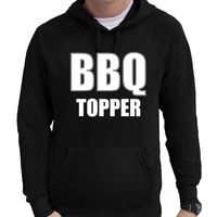 Barbecue cadeau hoodie BBQ topper zwart voor heren - hooded sweater 2XL  - - thumbnail