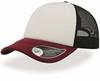 Atlantis AT505 Rapper Cap - White/Black/Burgundy - One Size