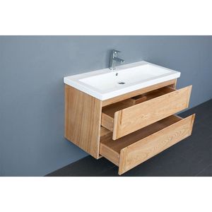 Onderkast Sanilux Wood Keramiek 100x47x50 cm Eikenhout