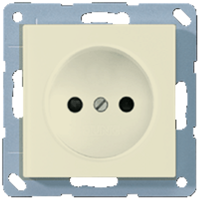 Jung AS500 stopcontact 1-voudig zonder randaarde creme A511N