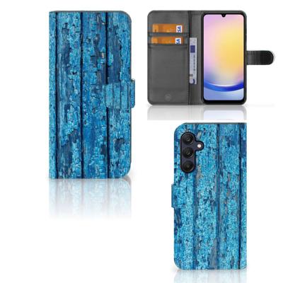 Samsung Galaxy A25 | Book Style Case | Wood Blue