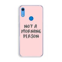 Morning person: Huawei Y6s Transparant Hoesje