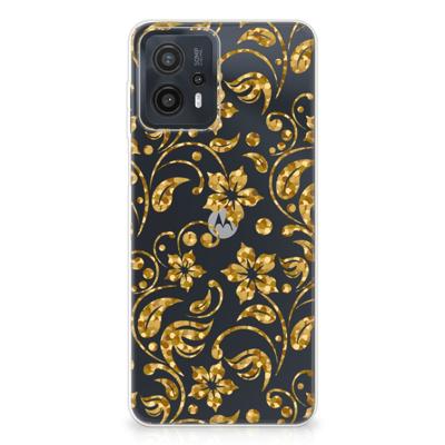 Motorola Moto G23 | G13 | TPU Case | Gouden Bloemen Motorola Moto G23 | G13 | TPU Case | Gouden Bloemen