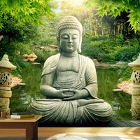 Zelfklevend fotobehang - De tuin van Boeddha , Premium Print - thumbnail