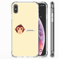 Apple iPhone Xs Max Stevig | Bumper Hoesje | Monkey