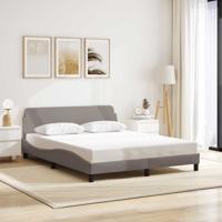 Bedframe "Dover" stof taupe 160x200 cm