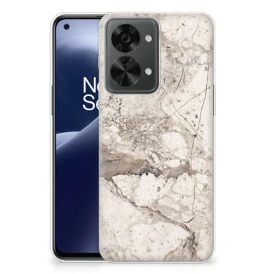 OnePlus Nord 2T | TPU | Siliconen hoesje | Marmer Beige
