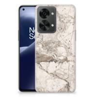 OnePlus Nord 2T | TPU | Siliconen hoesje | Marmer Beige