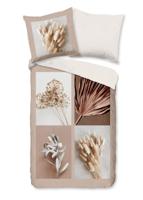 Good Morning Dekbedovertrek "droog bloemen" - Zand - (135x200 cm) - Katoen Good Morning Dekbedovertrek "droog bloemen" - Zand - (135x200 cm) - Katoen