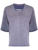 Maison Margiela sweat en coton biologique à manches courtes - Violet