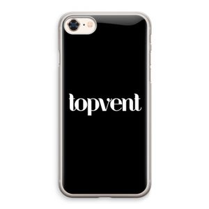 Topvent Zwart: iPhone 8 Transparant Hoesje