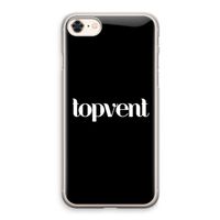 Topvent Zwart: iPhone 8 Transparant Hoesje