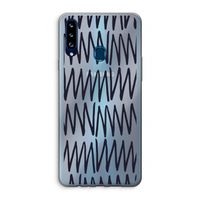 Marrakech Zigzag: Samsung Galaxy A20s Transparant Hoesje