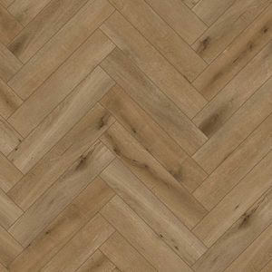 PVC Visgraat Middenbruin