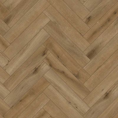 PVC Visgraat Middenbruin