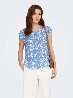 Only Onlvic S/s Aop Top Noos Wvn 15161116 T-shirt Korte Mouw 4966491 Riviera Forest Flower