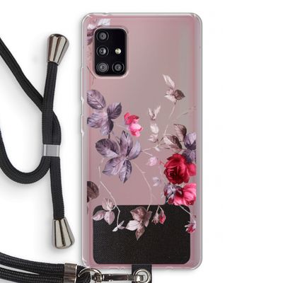 Mooie bloemen: Samsung Galaxy A51 5G Transparant Hoesje met koord