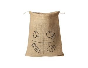 Ah! Table! Groente-fruit bewaarzak jute - medium