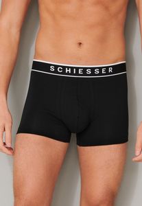 SCHIESSER 173983-000-008 onderbroek Strak boxershort Zwart