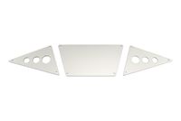Front Skid Plates - Tube Style Bumper - Silver Aluminum (3pcs) (AX30530) - thumbnail