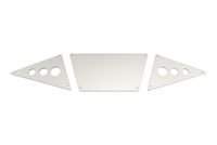 Front Skid Plates - Tube Style Bumper - Silver Aluminum (3pcs) (AX30530)