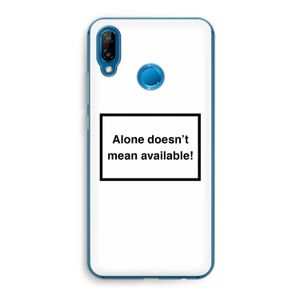Alone: Huawei P20 Lite Transparant Hoesje