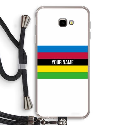 WK Wielrennen: Samsung Galaxy J4 Plus Transparant Hoesje met koord