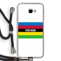 WK Wielrennen: Samsung Galaxy J4 Plus Transparant Hoesje met koord