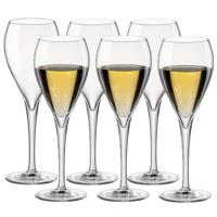 12x Stuks champagneglazen van glas 150 ml