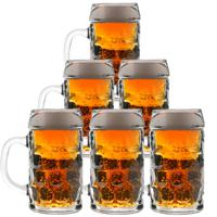 Set van 12x stuks bierpullen/Bierglazen 1 liter Oktoberfest glazen