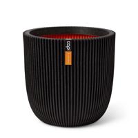 Pot bol Groove H34 cm zwart - Capi europe