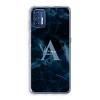 Midnight Marble: Motorola Moto G9 Plus Transparant Hoesje