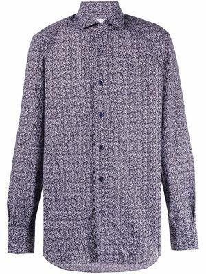 Mazzarelli chemise à fleurs - Violet
