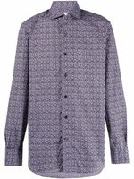 Mazzarelli chemise à fleurs - Violet