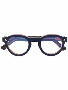 Lesca lunettes de vue à monture ronde - Bleu