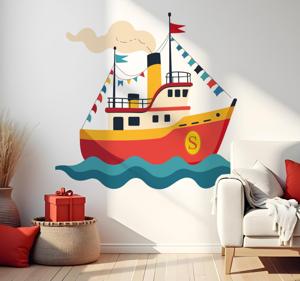 stoomboot sinterklaas sticker
