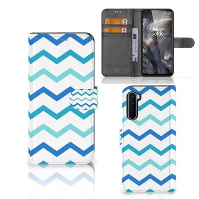OnePlus Nord | Telefoon Hoesje | Zigzag Blauw