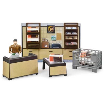 bruder bworld UPS Parcel Shop speelfiguur