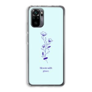 Bloom with grace: Xiaomi Redmi Note 10 Pro Transparant Hoesje