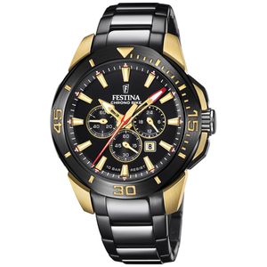 Festina F20644/1 Horloge Special Edition staal zwart-goudkleurig 47 mm