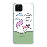Unicorn: Google Pixel 5a 5G Transparant Hoesje