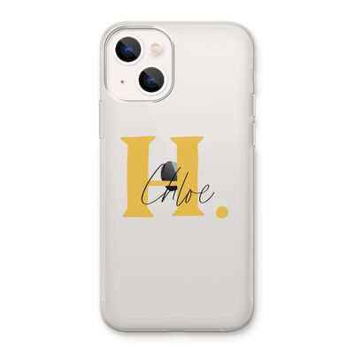 Amber Script: iPhone 13 Transparant Hoesje