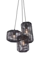 Hanglamp Tanami 3-kap - zwart